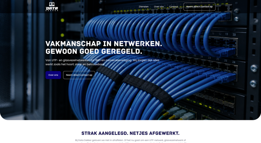 Website van Data Dekker