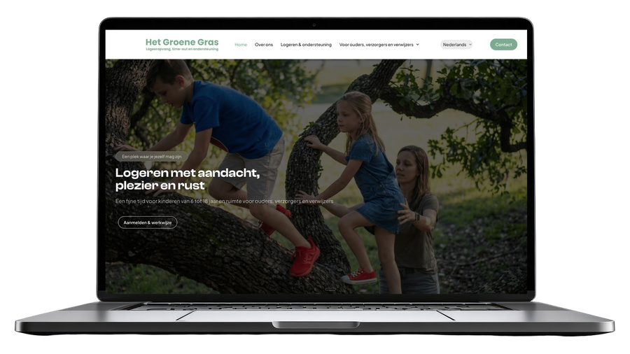 Website van Het Groene Gras