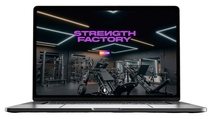 Website van Strength Factory