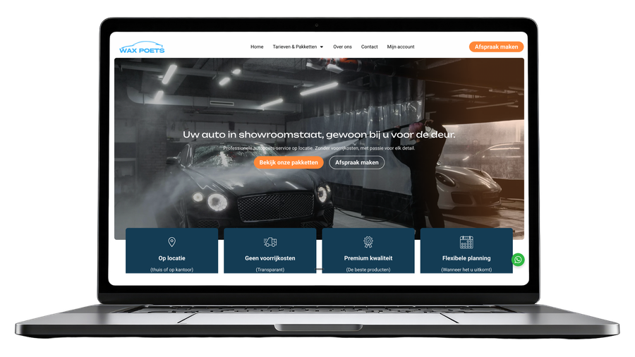 Website van Wax Poets